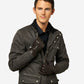 CC3301 (brown) - Men’s Italian cashmere lined touchscreen leather gloves