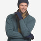 CC3434 (blue) - Men’s Italian suede and lambskin gloves with cashmere lining