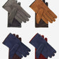 CC3434 (brown) -  Men’s Italian suede and lambskin gloves with cashmere lining