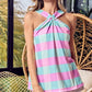 BiBi Multi Color Plaid Brushed Neck Tank - Farnelli