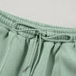 Drop Shoulder Zip Up Jacket and Drawstring Pants Active 2pcs Set - Farnelli