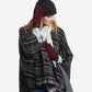 CC4510 (red) - Women’s Italian cable knit cashmere and leather winter gloves