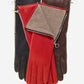 CC4879W4 (brown) - “4-button length” Italian cashmere lined gloves with side zipper