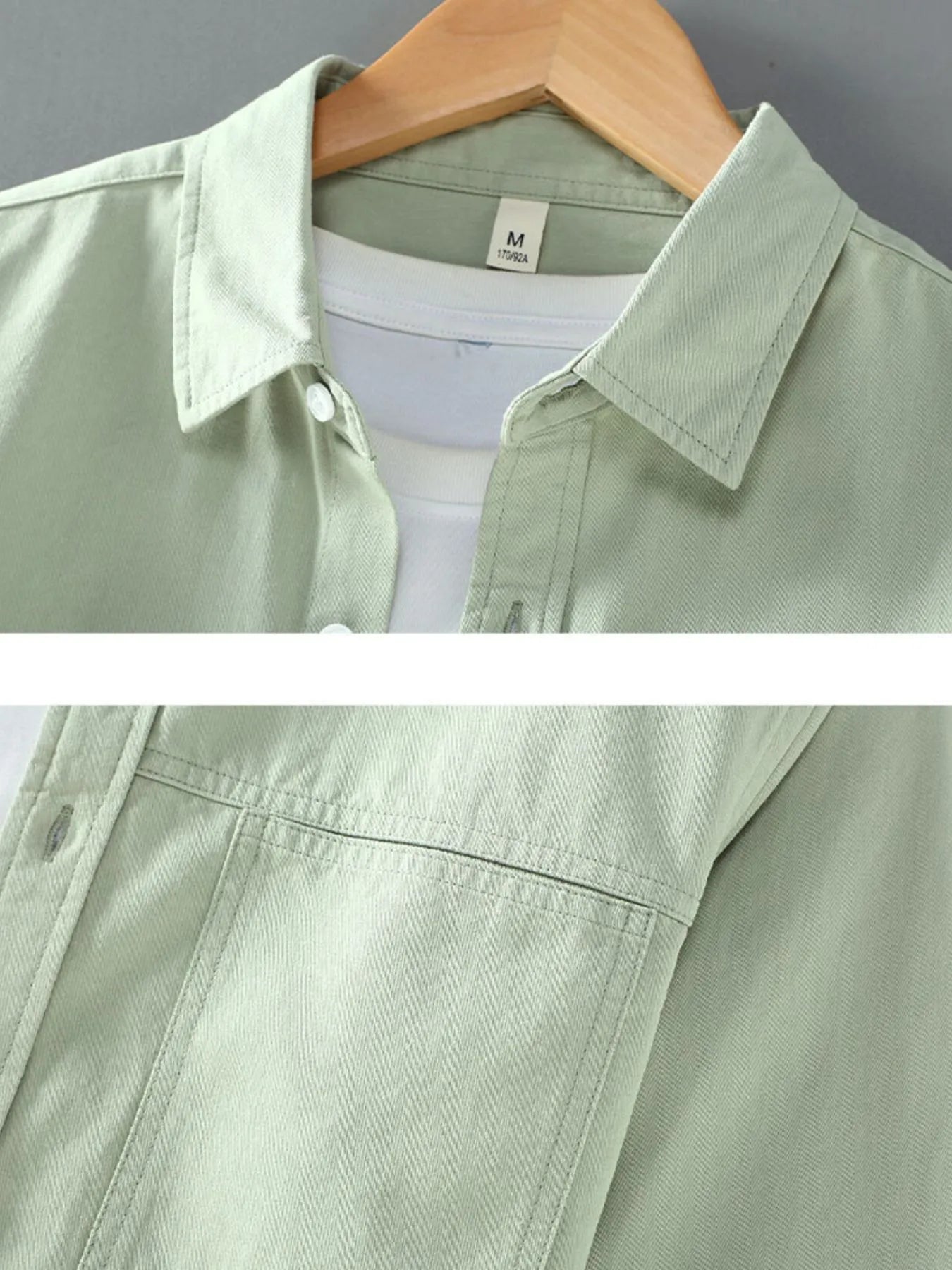 Men's Plus Size Button Up Long Sleeve Shirt - Farnelli