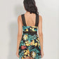 Cutout Printed Two-Piece Swim Set - Farnelli