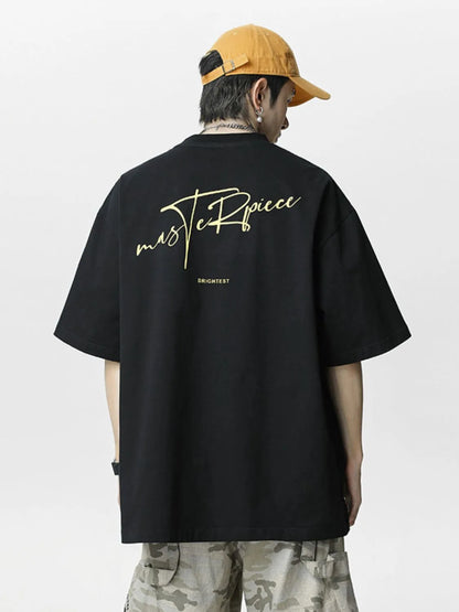 Men's Plus Size Round Neck Half Sleeve T-Shirt - Farnelli