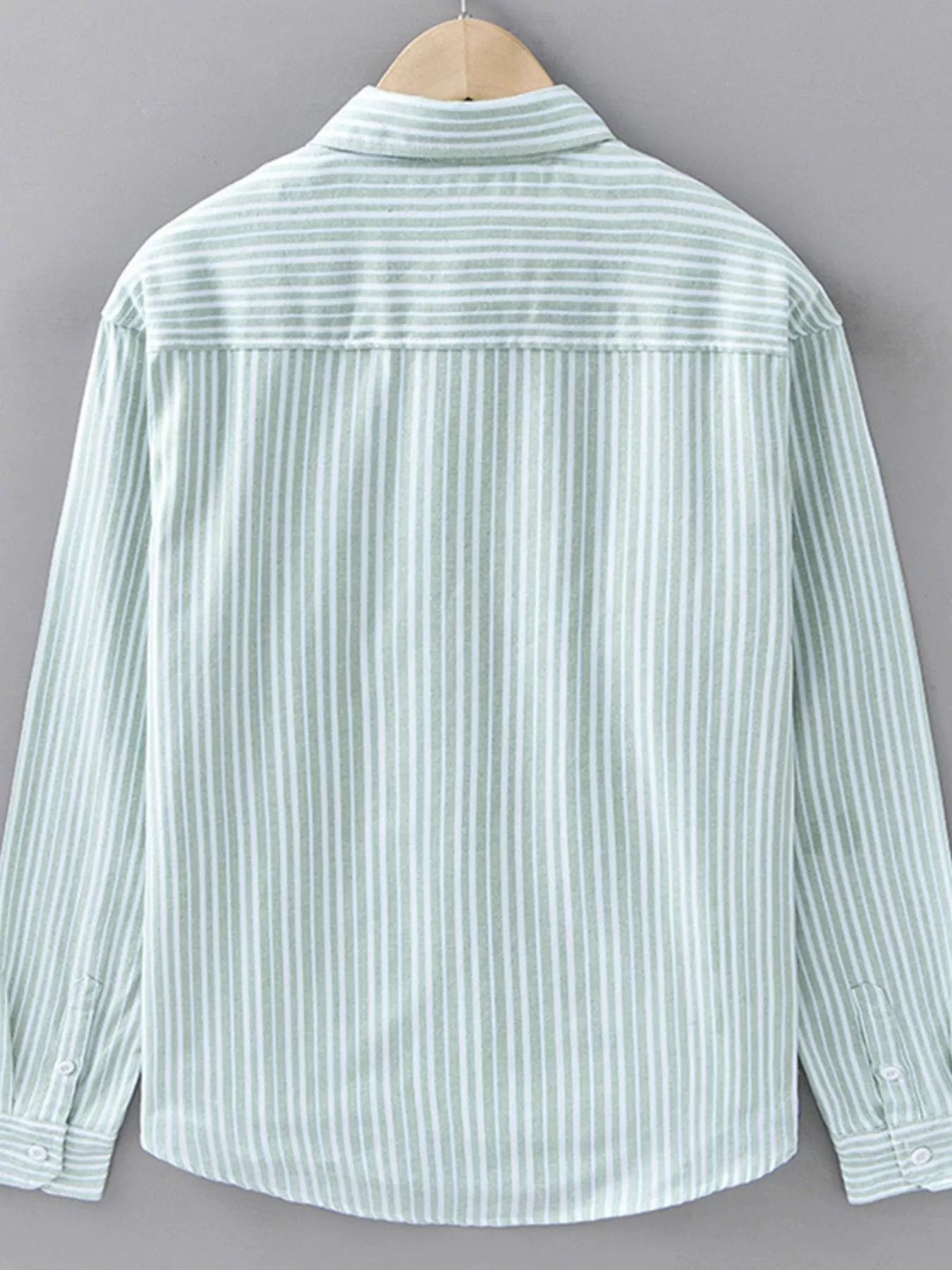 Men's Plus Size Striped Casual Long Sleeve Shirt - Farnelli