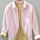 Men's Plus Size Striped Button Up Long Sleeve Shirt - Farnelli