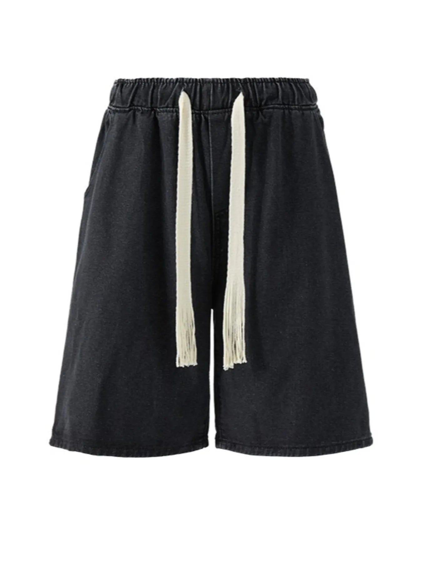 Men's Plus Size Loose Fit Wash Denim Shorts - Farnelli