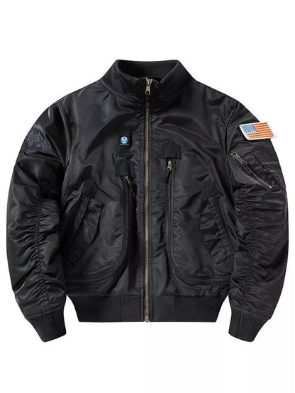 Men's Plus Size Zip Up Long Sleeve Jacket - Farnelli