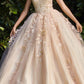Cinderella Divine CD0185 Off The Shoulder Layered Tulle Ball Gown
