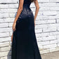 Cinderella Divine CD0186 Long Floral Off the Shoulder Gown with Slit
