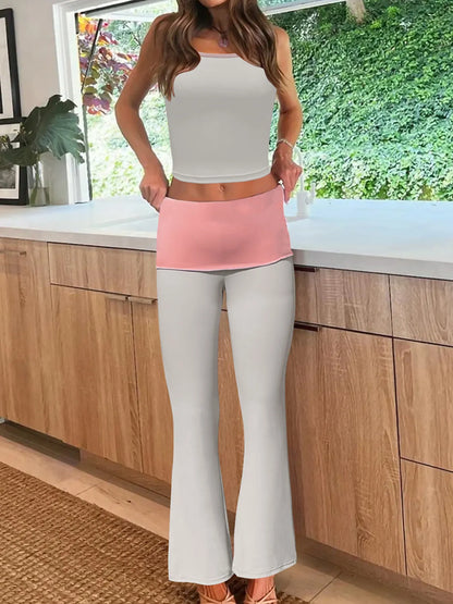 Contrast Trim Tank and Pants Active Set - Farnelli