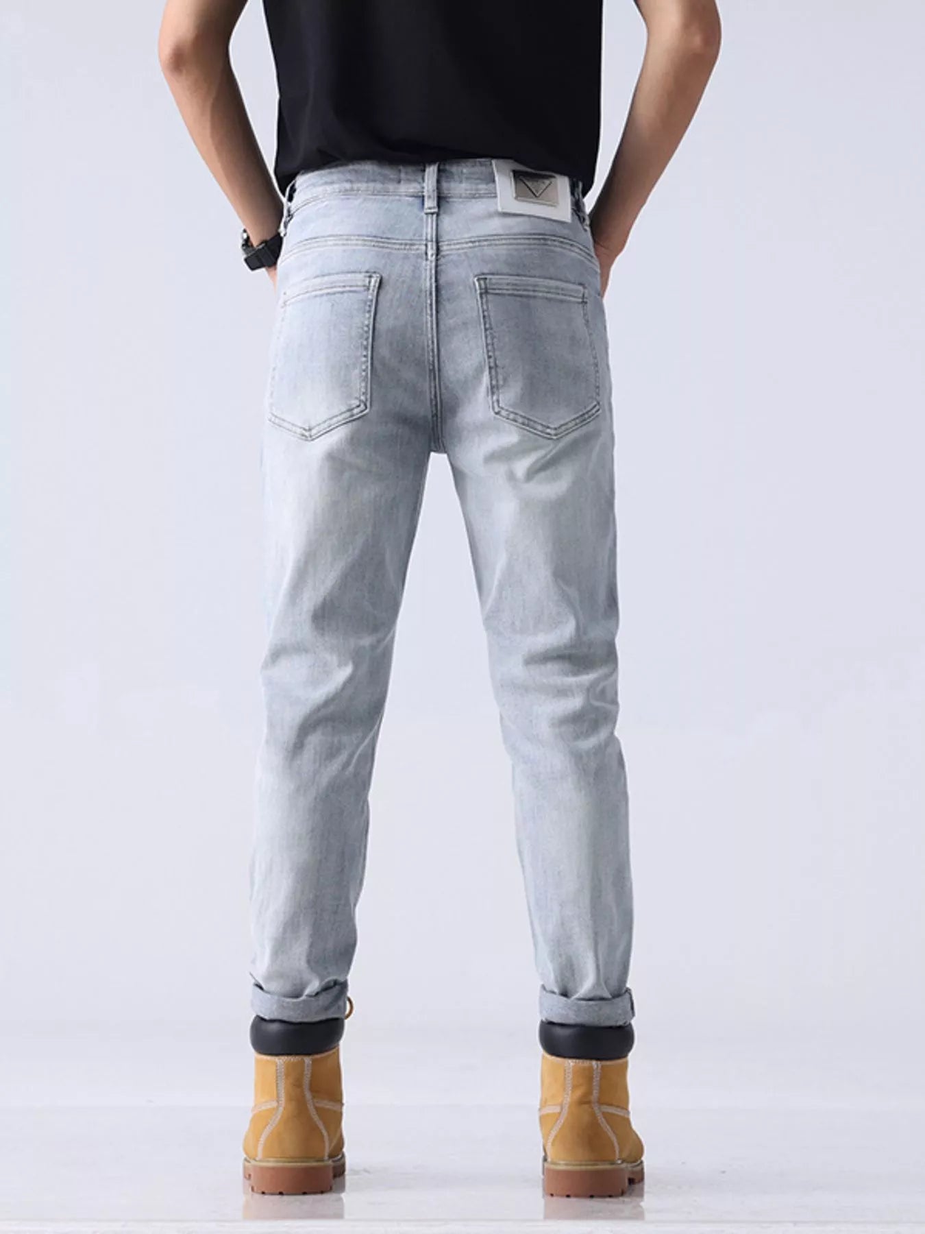 Men's Washed Slim Fit Jeans - Farnelli