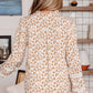 Melanie Lace Floral Puff Sleeve Top - Farnelli