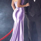 Ladivine CD2215 Long Fitted Embellished Bust Formal Gown