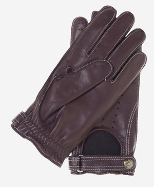 CD3528 (brown) -Men’s Italian leather driving gloves with cashmere lining