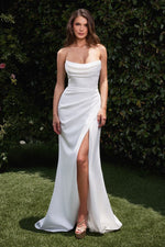 Neoprene Strapless Wedding Dress - Farnelli