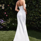 Neoprene Strapless Wedding Dress - Farnelli
