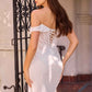 Ladivine CD387W Fitted Off the Shoulder Wedding Gown