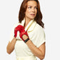 CD4134 (red) - Women's Italian lambskin driving gloves
