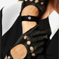 CD4201 (black) - Women’s elegant Italian lambskin driving gloves