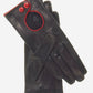 CD4255 (black) - Women’s Italian leather driving gloves with contrast welting