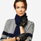 CD4266 (black) - Women’s Italian leather driving gloves with contrast stitching