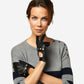 CD4266 (black) - Women’s Italian leather driving gloves with contrast stitching