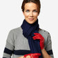 CD4266 (red) - Women’s Italian leather driving gloves with contrast stitching