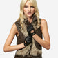 CD4378 (black) - Women's Sporty Italian Leather Driving Gloves
