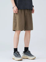 Men's Plus Size Casual Cargo Shorts with Drawstring - Farnelli