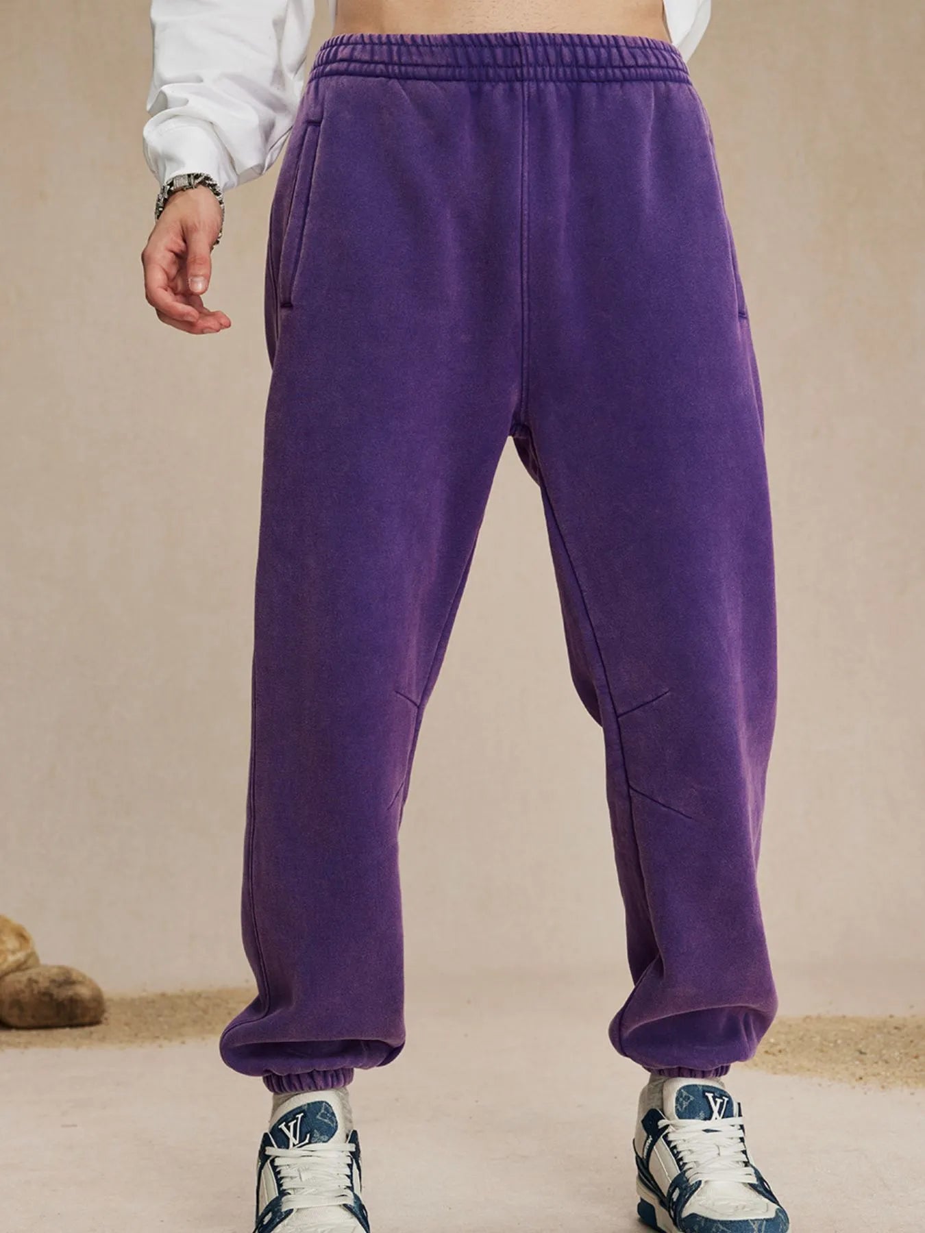 Men's Casual Elastic Waist Cotton Sweatpants - Farnelli