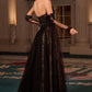 Strapless A-Line Dress & Removable Sleeves - Farnelli