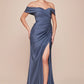 Ladivine CD790C Dress Off the Shoulder Stretch Spandex Curve Gown