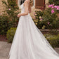 Layered Lace A-Line Bridal Gown - Farnelli