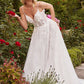 Layered Lace A-Line Bridal Gown - Farnelli
