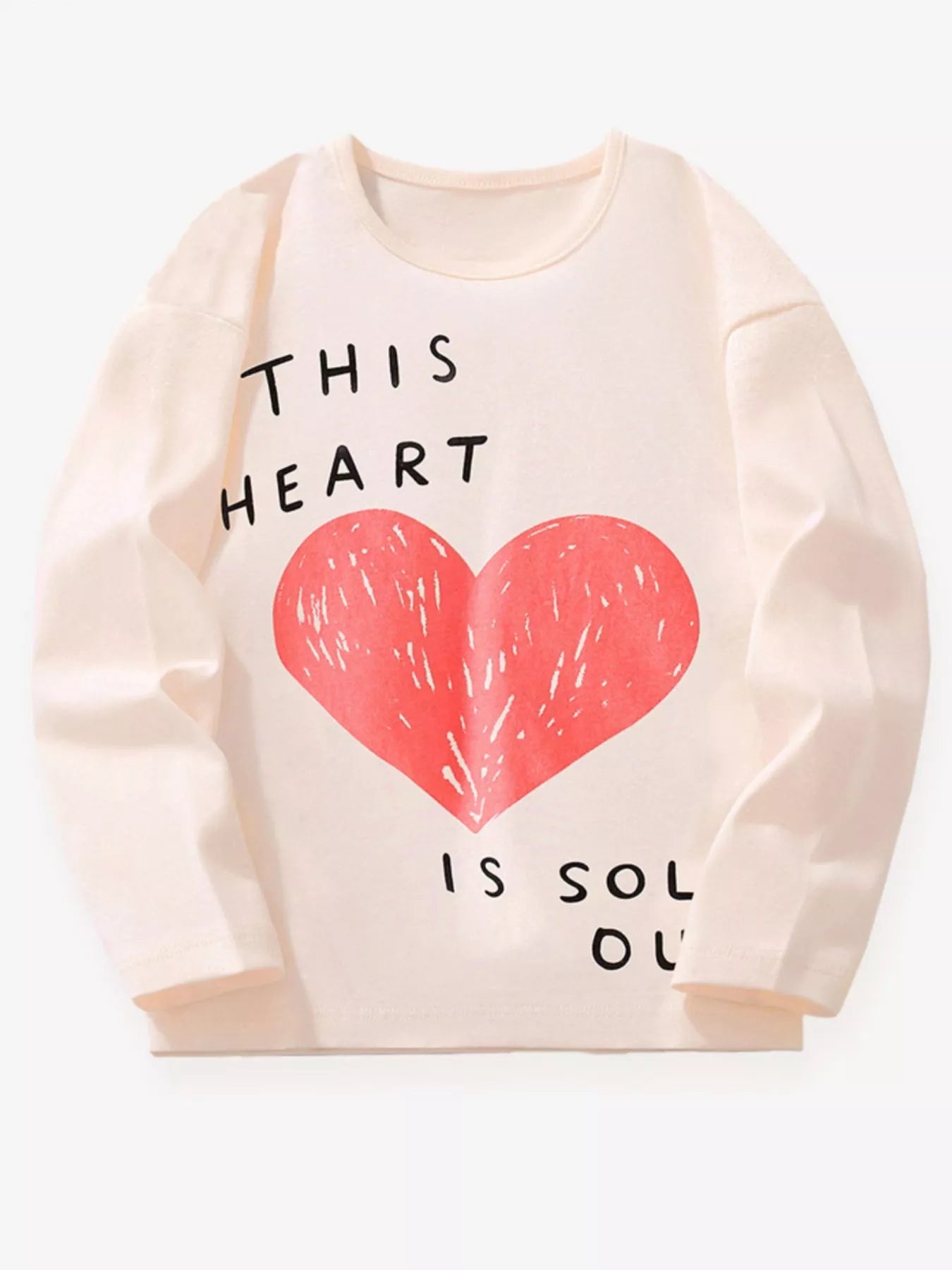 Children's Heart Long Sleeve Casual T-Shirt - Farnelli