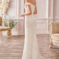 Sheath Off The Shoulder Bridal Gown - Farnelli