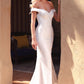 Sheath Off The Shoulder Bridal Gown - Farnelli