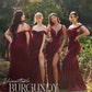 Cinderella Divine CD235 Long Velvet Gathered Fitted Dress