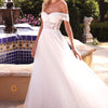Lace Off The Shoulder Bridal Gown - Off White