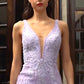Cinderella Divine CD981 Long Pastel Column Beaded Lace Dress