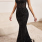 Cinderella Divine CD990 Floor Length Fitted Evening Gown