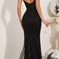 Cinderella Divine CD990 Floor Length Fitted Evening Gown