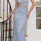 Cinderella Divine CD990 Floor Length Fitted Evening Gown