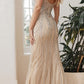 Cinderella Divine CD990 Floor Length Fitted Evening Gown