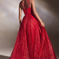 Cinderella Divine CD996 Floor Length A-line Glitter Ball Gown