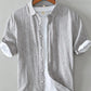 Men's Plus Size Casual Striped Short Sleeve Shirt - Farnelli