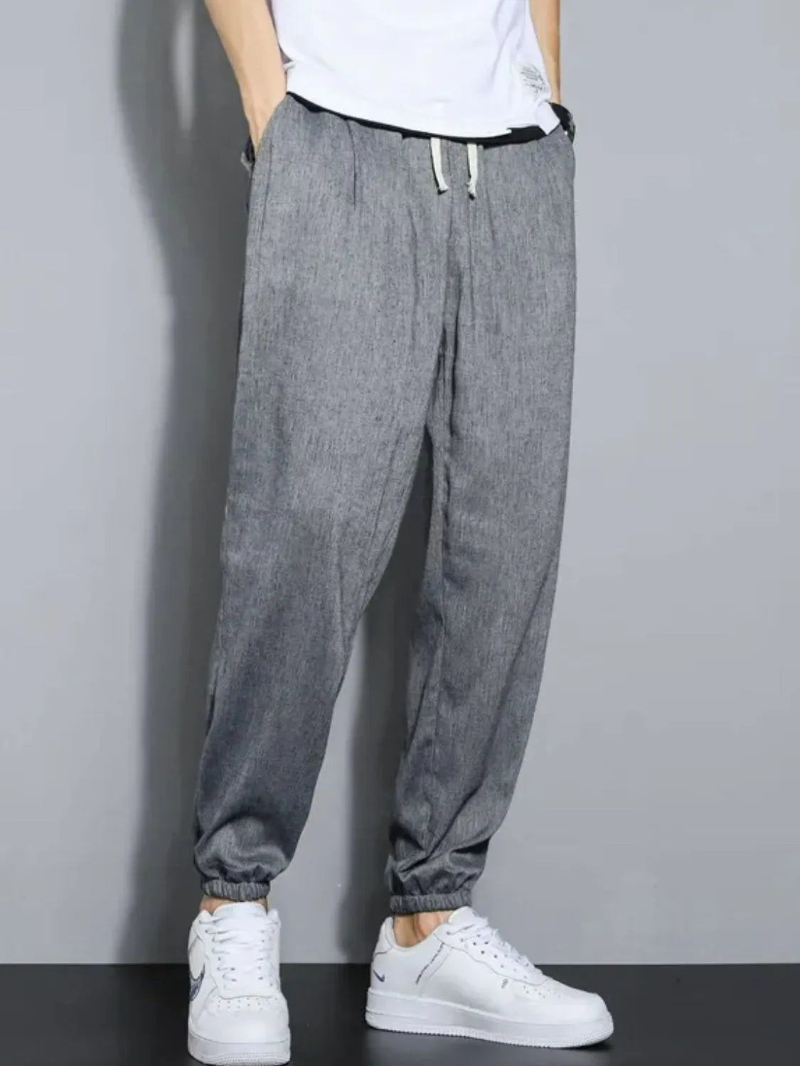 Men's Plus Size Casual Drawstring Jogger Pants - Farnelli